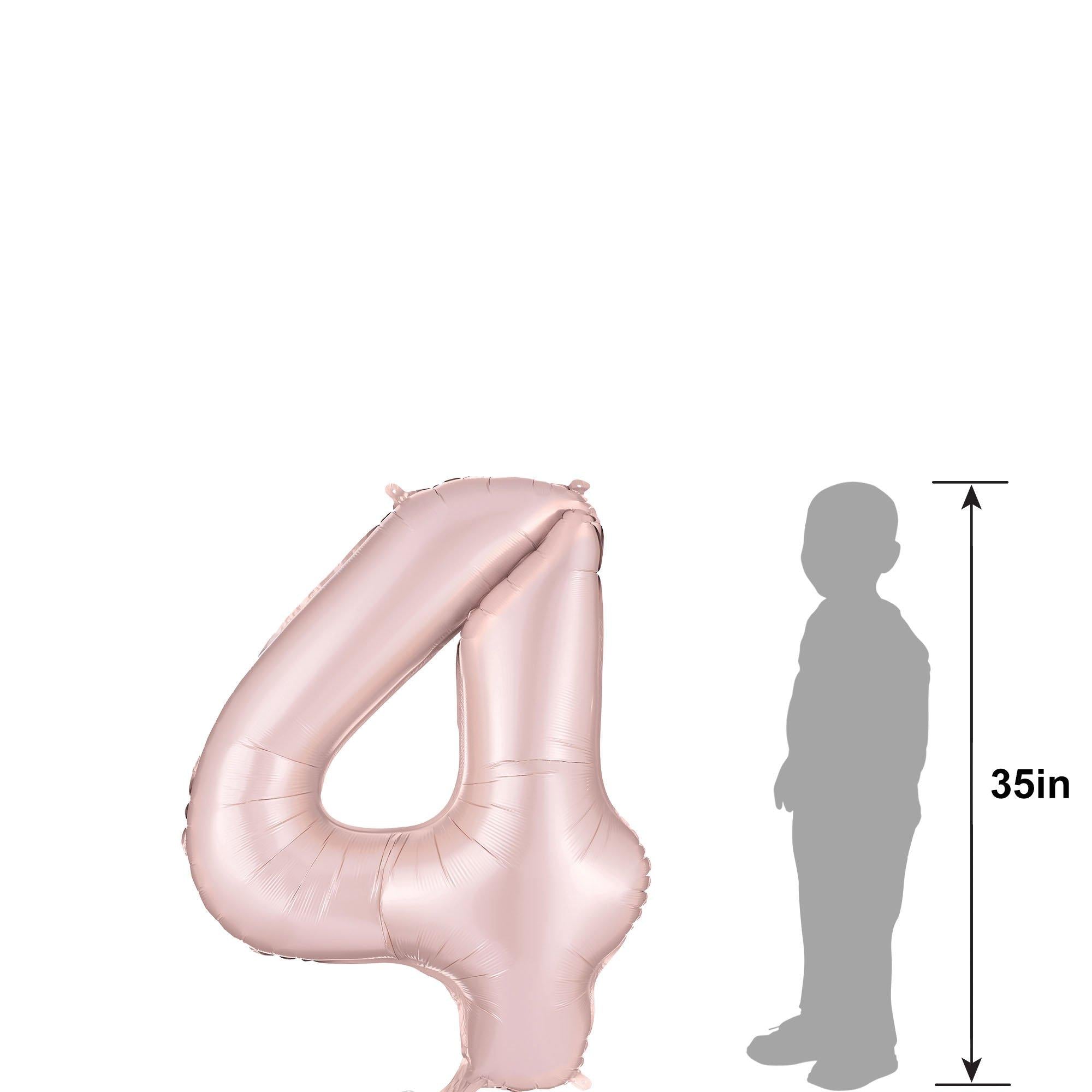 34in Number (0-9) Balloon, Assorted Colors