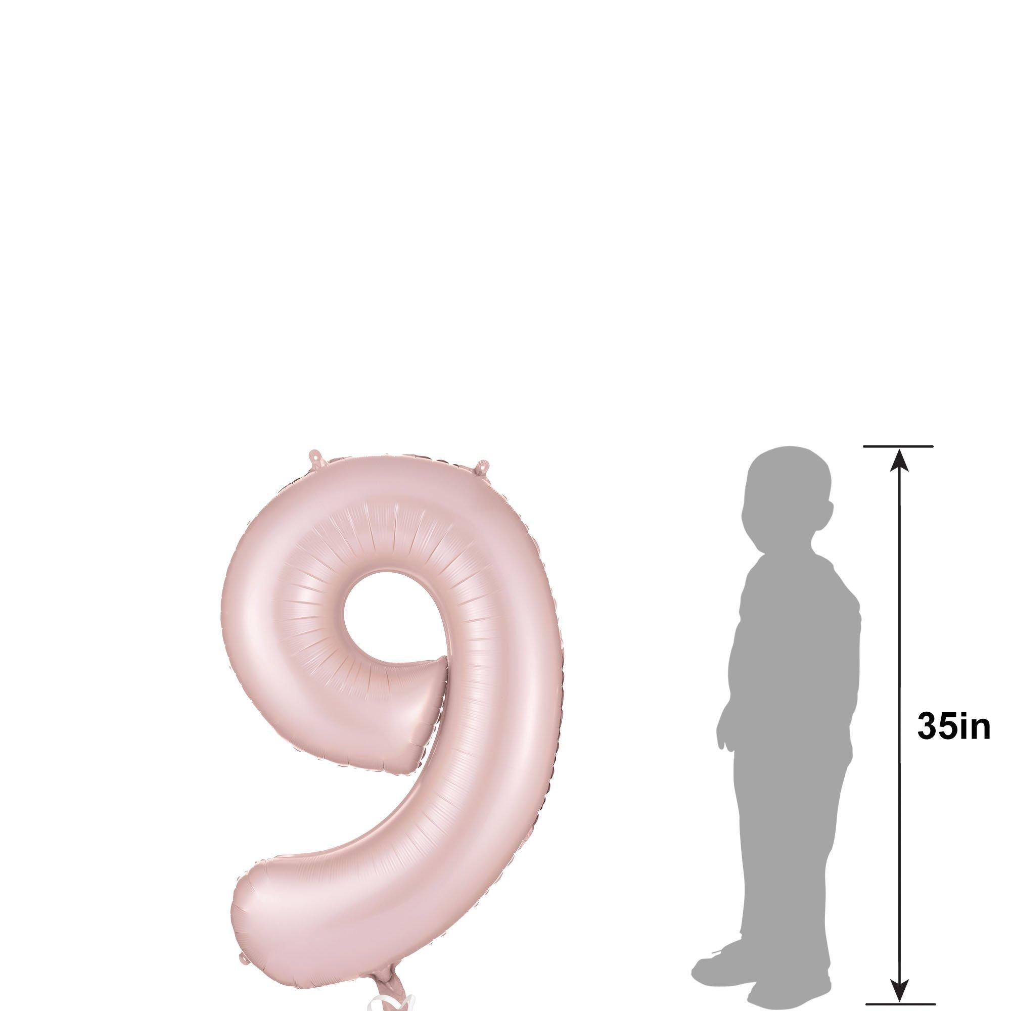 34in Number (0-9) Balloon, Assorted Colors
