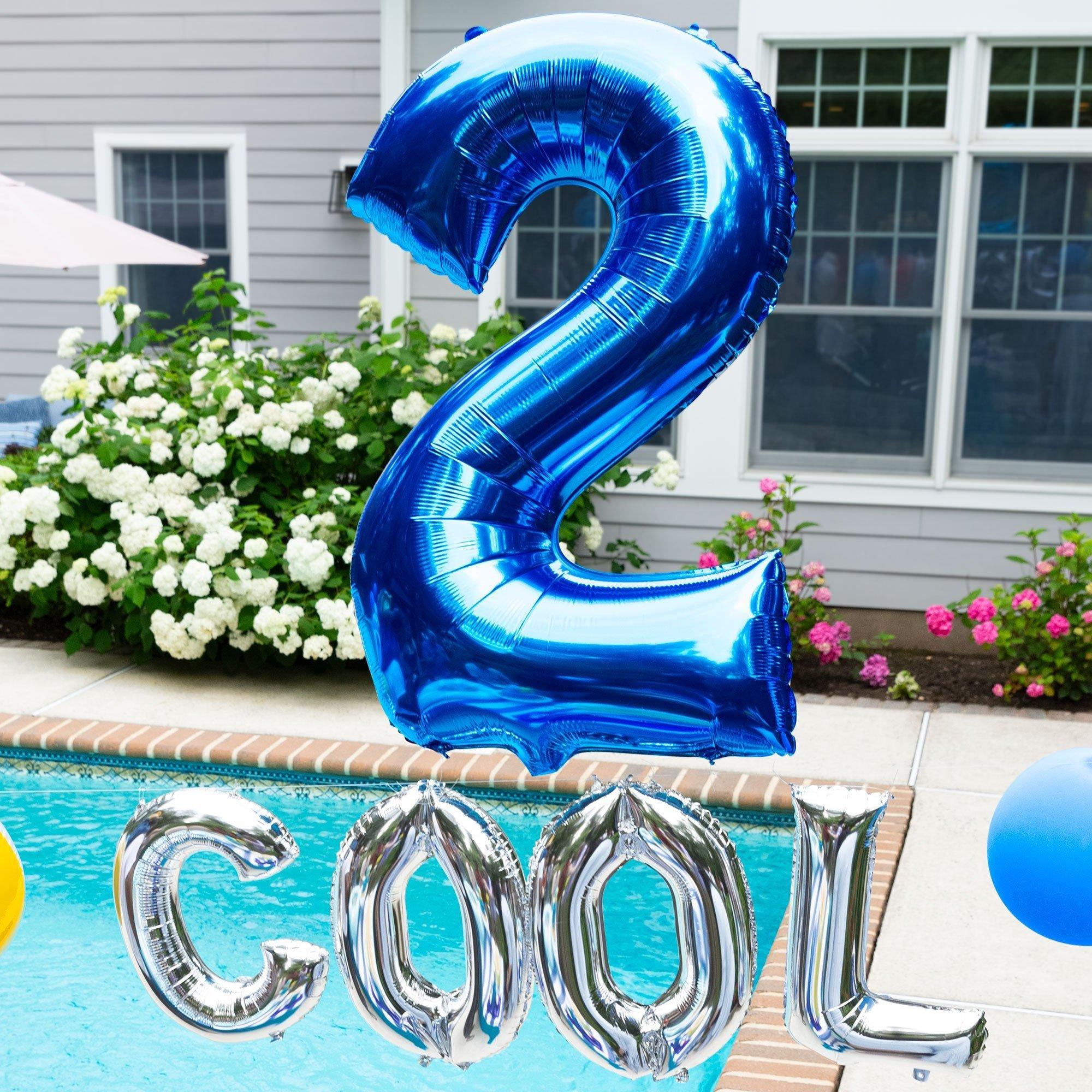 34in Number (0-9) Balloon, Assorted Colors